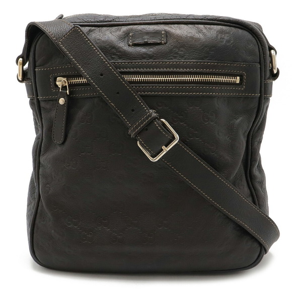 GUCCI Brown Leather Shoulder Bag - Picture 1 of 10
